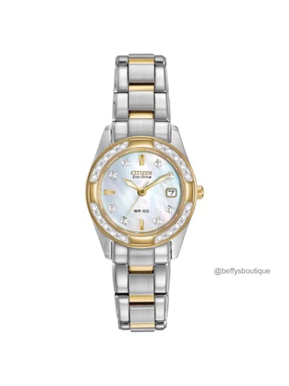 Citizen Eco-Drive Diamond Classic Two-Tone Stainless Steel Watch 26mm